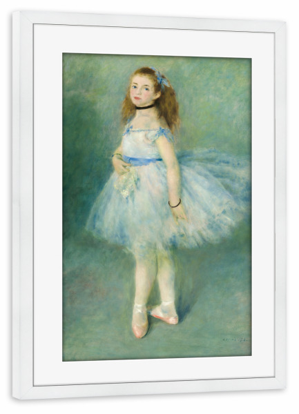 Poster mit Rahmen weiß "Der junge Tänzer" artboxONE - Für Kinder,Liebe,Sport,Für Mama,Für Papa