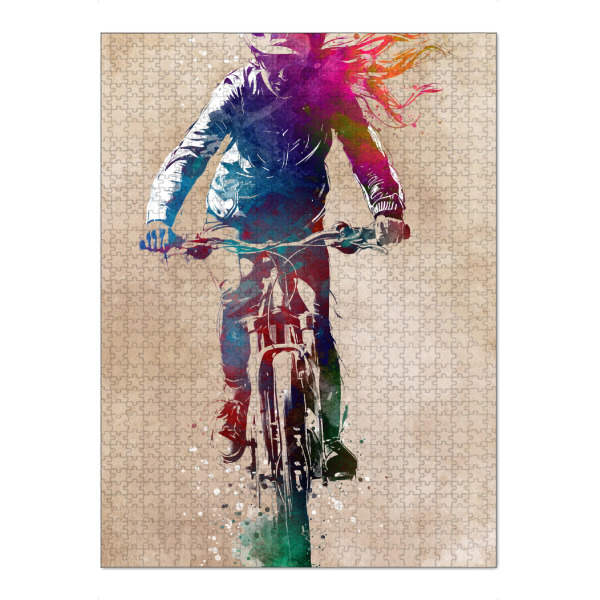 Puzzle Ravensburger "Fahrradsport Sport I" artboxONE - Sport,Sport / Sommerspiele - Fahrrad,Radfahren,Fahrrad,Biker,Radfahrer,Grafik - Bild fahrrad