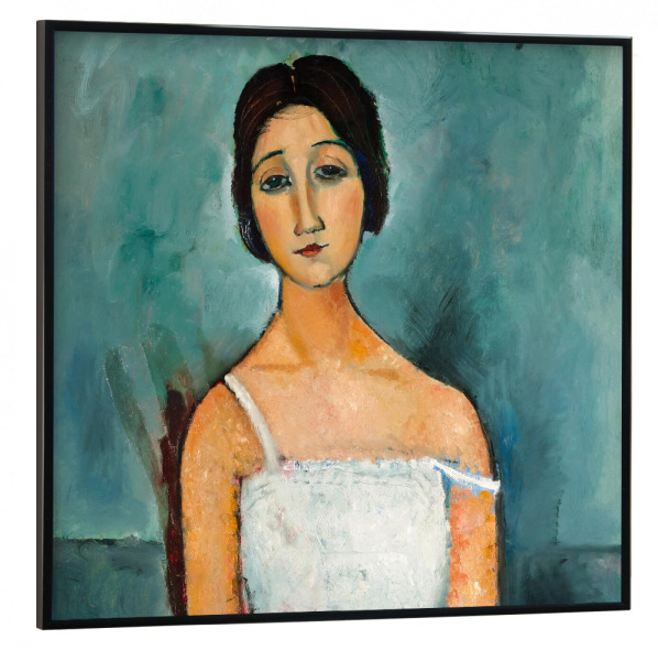 Poster mit schwarzem Rahmen 30x30 cm "Porträt von Christina" artboxONE - Menschen,Liebe,Für Mama,Für Papa