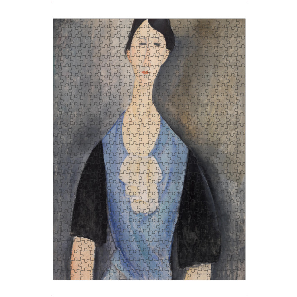 Puzzle Ravensburger "Junge Frau in Blau" artboxONE - Menschen,Liebe,Für Mama,Für Papa