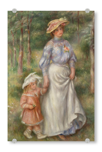 Acrylglasbild "Mädchenpromenade" artboxONE - Für Kinder,Menschen,Liebe,Für Mama,Für Papa