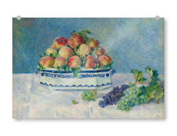 Acrylglasbild "Still Life with Peaches and Grapes" artboxONE - Für Mama,Für Papa