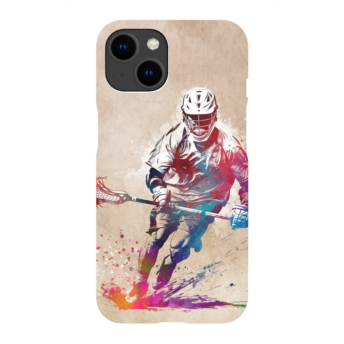 "Lacrosse-Sportkunst F"für iPhone - Premium-Case Handyhülle artboxONE