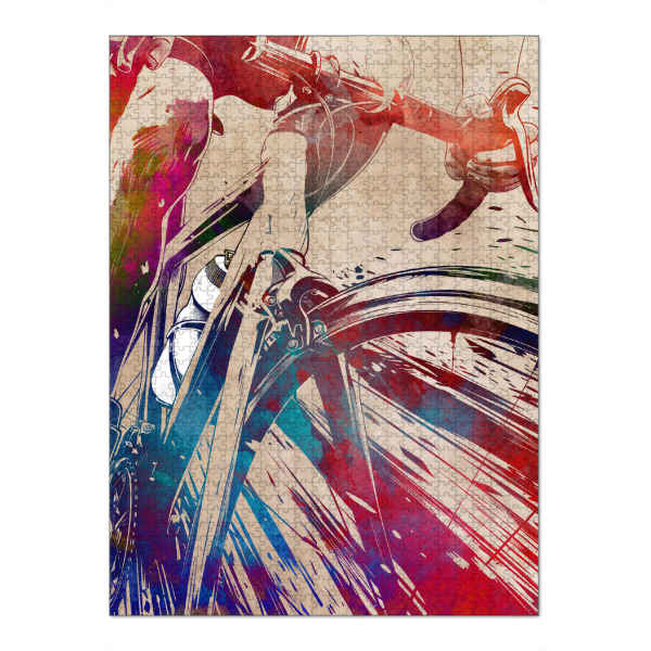Puzzle Ravensburger "Fahrradsport Sport L" artboxONE - Sport,Sport / Sommerspiele - Fahrrad,Radfahren,Fahrrad,Biker,Radfahrer,Grafik - Bild fahrrad