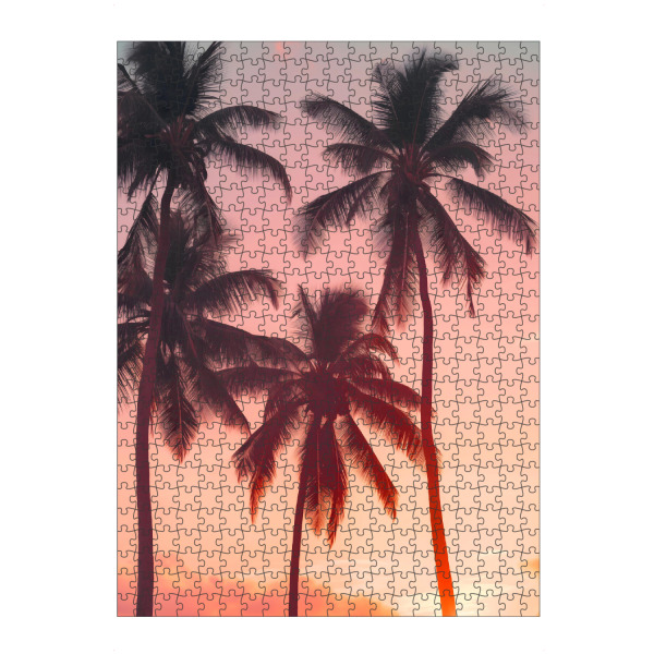 artboxONE Puzzle "Palmen bei Sonnenuntergang" artboxONE - Natur,Reise,Reise / Strand und Meer