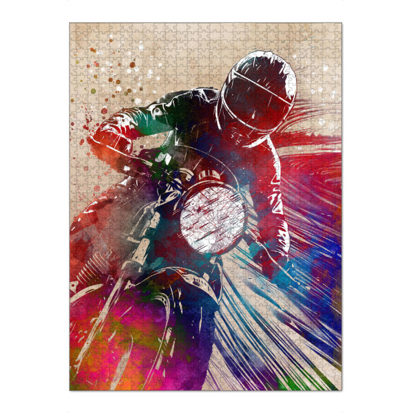 Puzzle Ravensburger "Motorsport Kunst K" artboxONE - Sport / Motorsport,Sport - Motor,Motoren,Sport,Motorsport,Motorrad - Bild motor