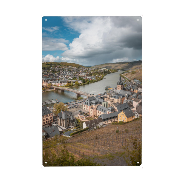 Metall Poster "Bernkastel-Kues an der Mosel" artboxONE - Städte,Natur,Reise