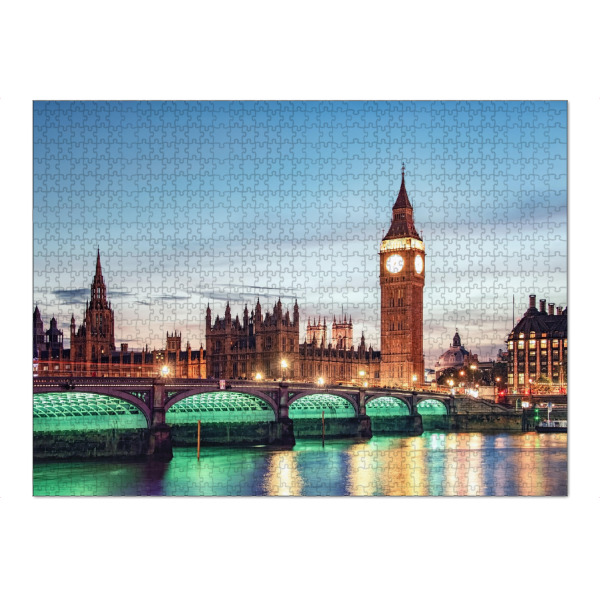 Puzzle Ravensburger "Big Ben in der Abenddämmerung" artboxONE - Städte,Städte / London,Reise,Architektur,Reise / Länder