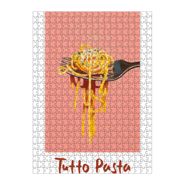Puzzle Ravensburger "Tutto Pasta Love" artboxONE - Typografie,Essen & Trinken,Abstrakt