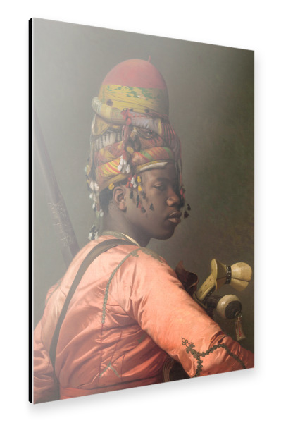 Alu-Dibond "Portrait Black Bashi Bazouk" 30x20 cm artboxONE