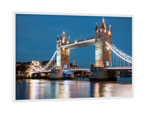 Poster mit weißem Rahmen "Tower Bridge - London" artboxONE - Städte,Städte / London,Reise,Architektur,Reise / Länder