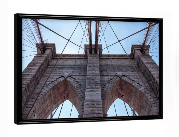 Poster mit schwarzem Rahmen "Brückenarchitektur" artboxONE - Städte,Städte / New York,Reise,Architektur,Reise / Länder