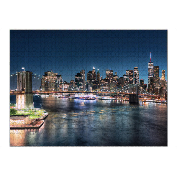 Puzzle Ravensburger "Dämmerung in New York City" artboxONE - Städte,Städte / New York,Reise,Architektur,Reise / Länder