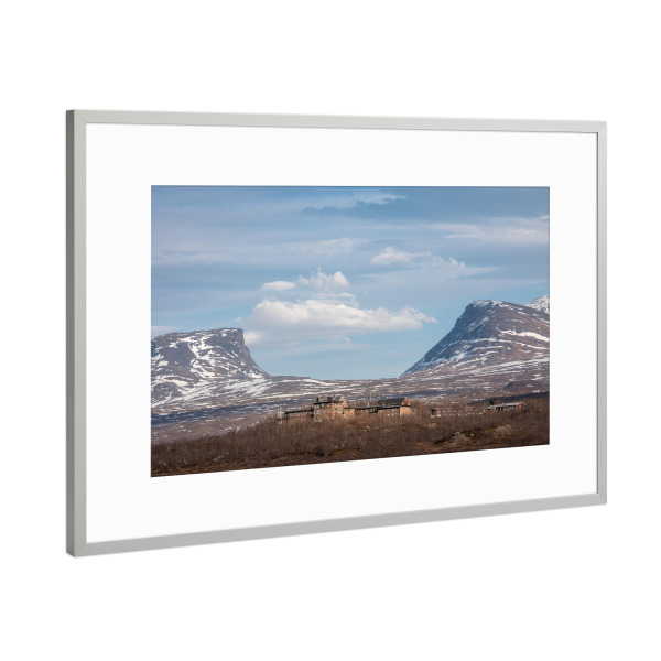 Poster mit Rahmen Silber "Abisko" artboxONE - Natur,Reise - Lapporten,Schweden,Skanden,Skandinavien,Lappland,Norrbottens län,Kungsleden