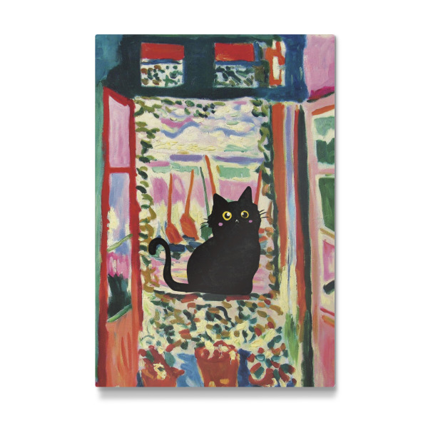 Galerie-Print "Cat In The Window" 30x20 cm artboxONE