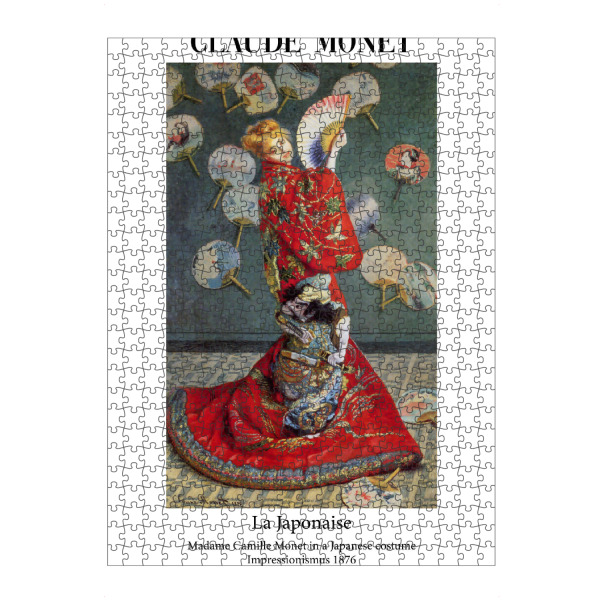 artboxONE Puzzle "Madame Monet im Kimono" artboxONE - Typografie,Abstrakt,Menschen