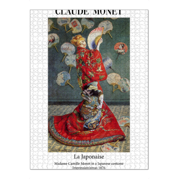 Puzzle Ravensburger "Madame Monet im Kimono" artboxONE - Typografie,Abstrakt,Menschen