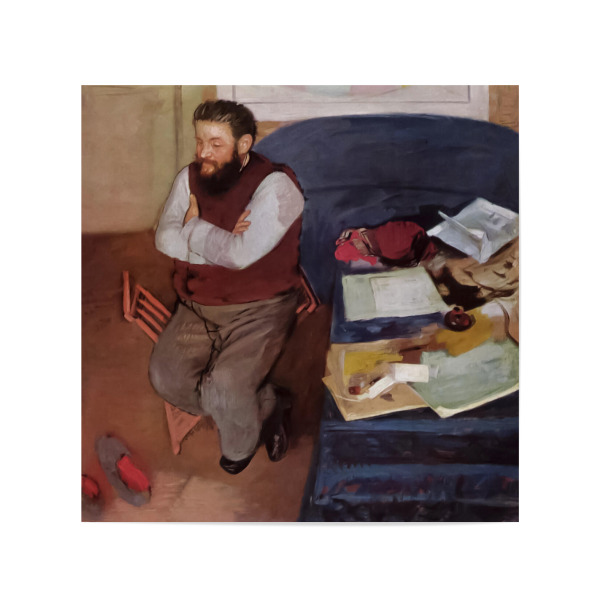 Poster 20x20 cm "Porträt von Diego Martelli" artboxONE - Menschen,Für Mama,Für Papa,Männer