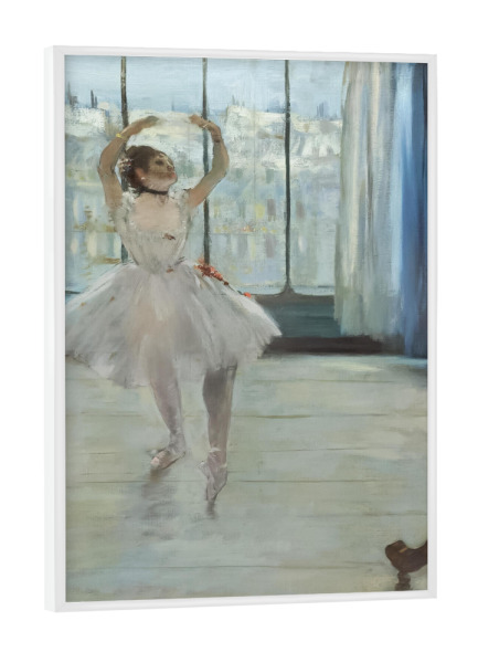 Poster mit weißem Rahmen "Dancer Posing for a Photographer" artboxONE - Menschen,Musik,Sport,Für Mama,Für Papa