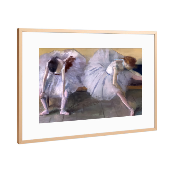 Poster mit Rahmen Kupfer "Zwei Tänzer" artboxONE - Menschen,Musik,Sport,Für Mama,Für Papa
