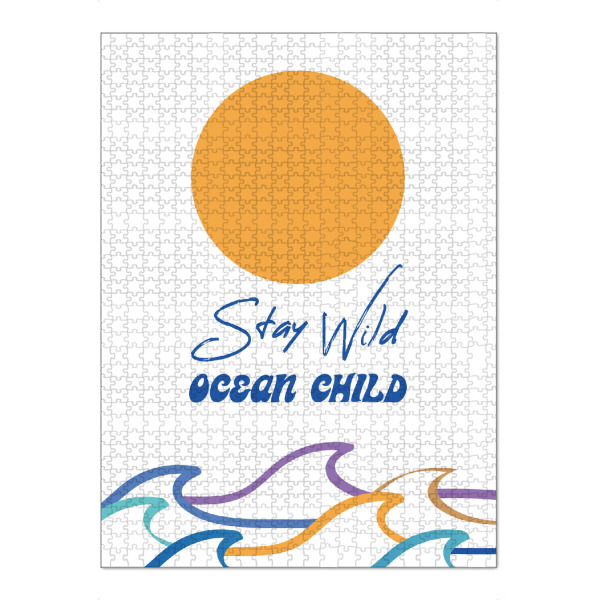 Puzzle Ravensburger "Ocean Child farbig" artboxONE - Natur,Reise - Ozean,Welle,Surfen,Meer,Wasser,Reise,Abstrakt,Illustration,Sonne,Wild