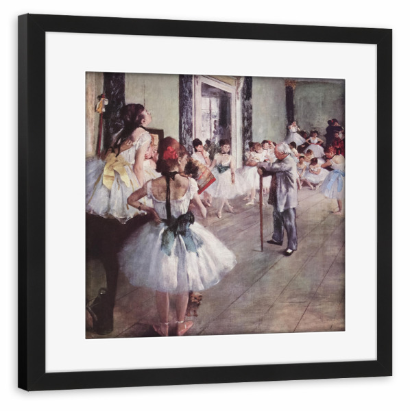 Poster mit Rahmen schwarz "Die Ballettklasse" artboxONE - Menschen,Musik,Sport,Für Mama,Für Papa