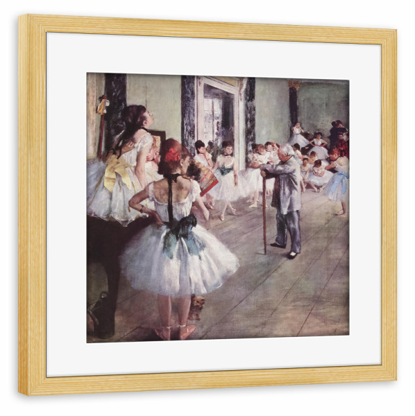 Poster mit Rahmen kiefer "Die Ballettklasse" artboxONE - Menschen,Musik,Sport,Für Mama,Für Papa