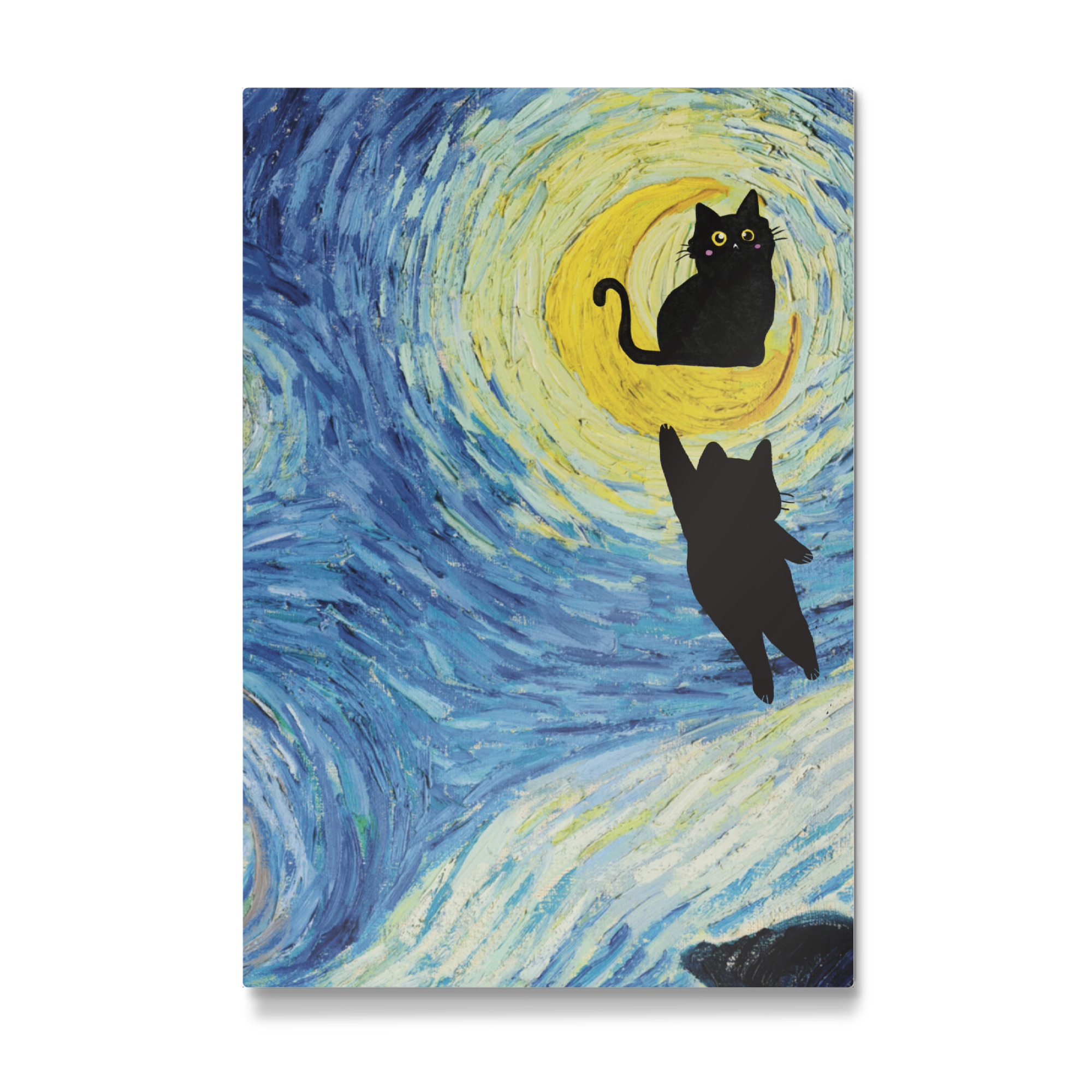 Galerie-Print "Cat At The Starry Night playing" 30x20 cm artboxONE