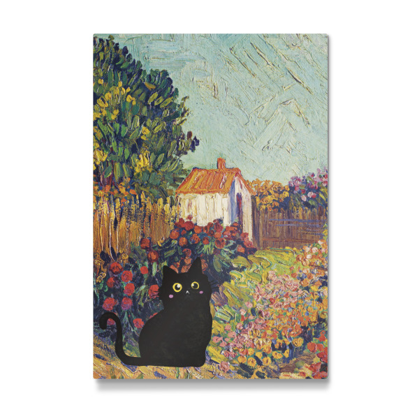 Galerie-Print "Cat In The Garden colorful" 30x20 cm artboxONE