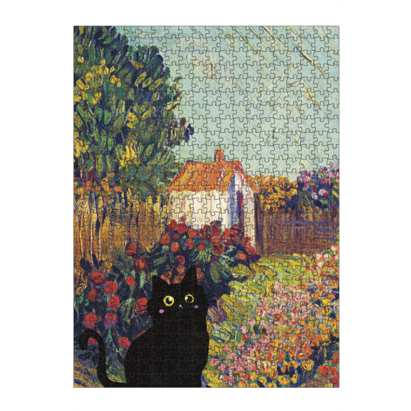 artboxONE Puzzle "Cat In The Garden colorful" artboxONE - Natur,Tiere