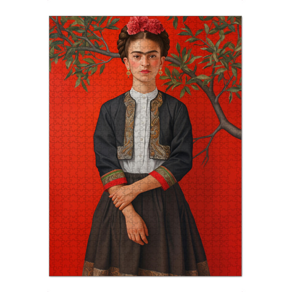 Puzzle Ravensburger "Frida Natur und Eleganz" artboxONE - Floral,Menschen,Fashion