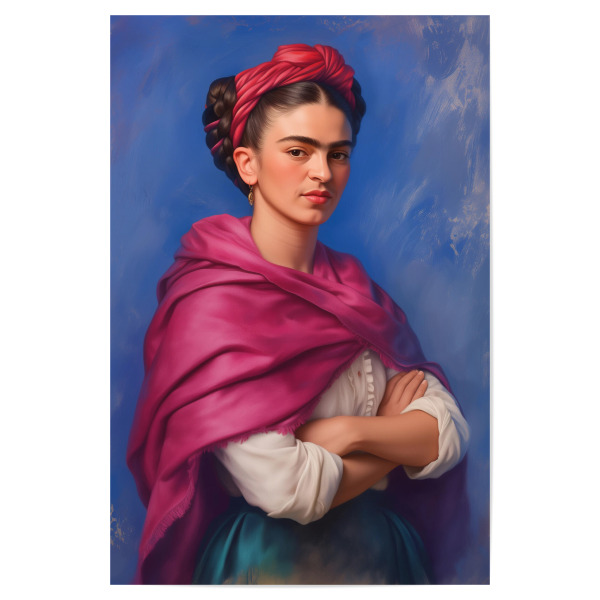 Poster 30x20 cm "Frida Mexican Art" artboxONE - Floral,Menschen,Fashion