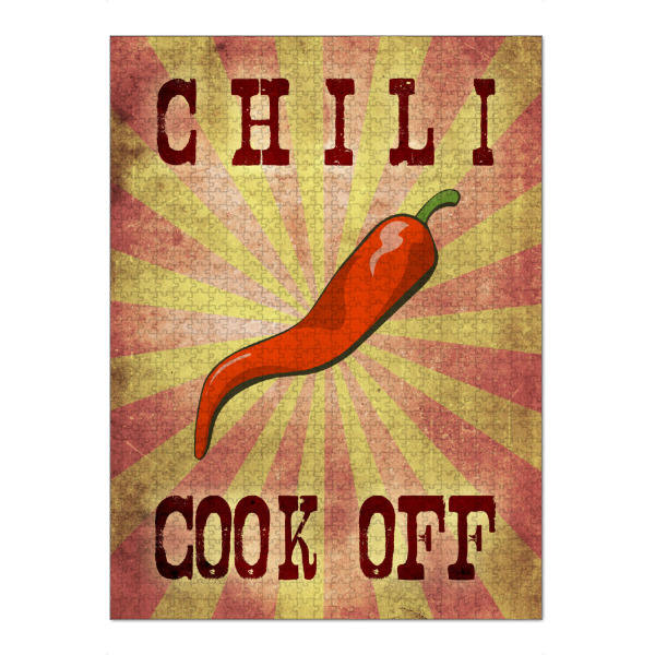 Puzzle Ravensburger "Chili Cook-off vintage" artboxONE - Essen & Trinken,Für Mama,Für Papa,Männer,Essen & Trinken / Obst & Gemüse