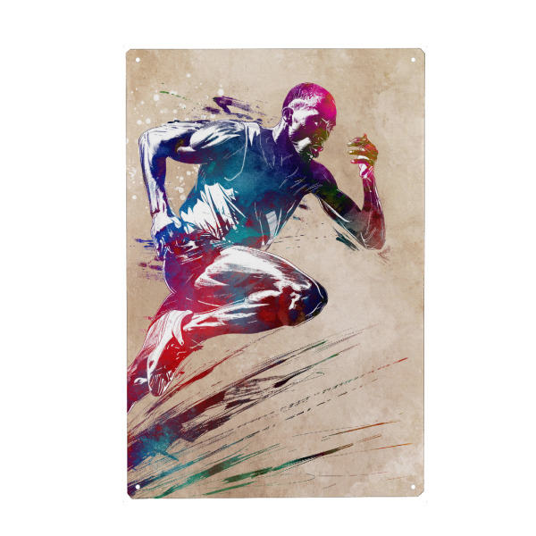 Holzbild "Laufsportkunst H" artboxONE - Sport,Sport / Sommerspiele - Läufer,Laufen,Sport,Olympische spiele,Sport