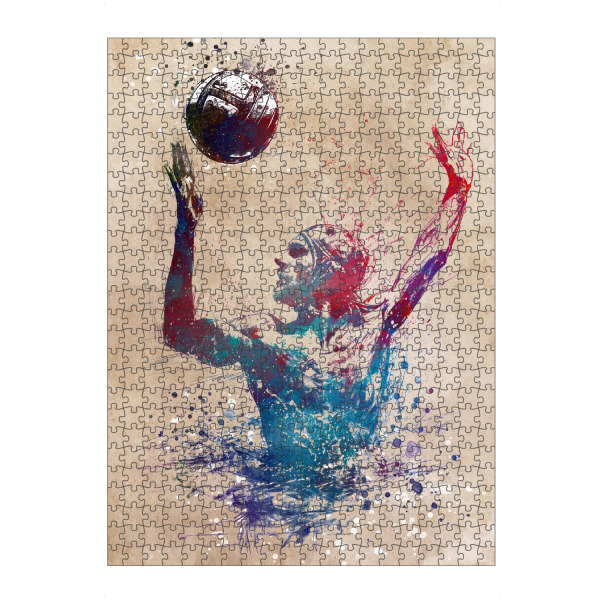Puzzle Ravensburger "Wasserball-Sportkunst E" artboxONE - Sport,Sport / Sommerspiele - Wasserball,Wasserball,Ball,Sport,Olympische spiele