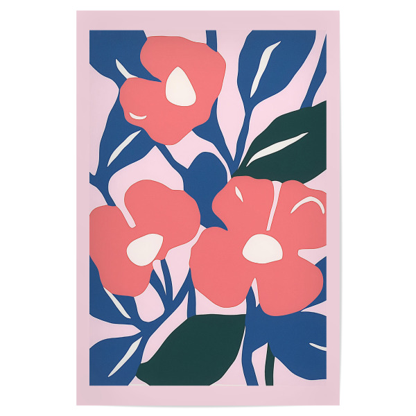 Poster "Viva Pastell Blumen" artboxONE - Natur,Floral,Abstrakt