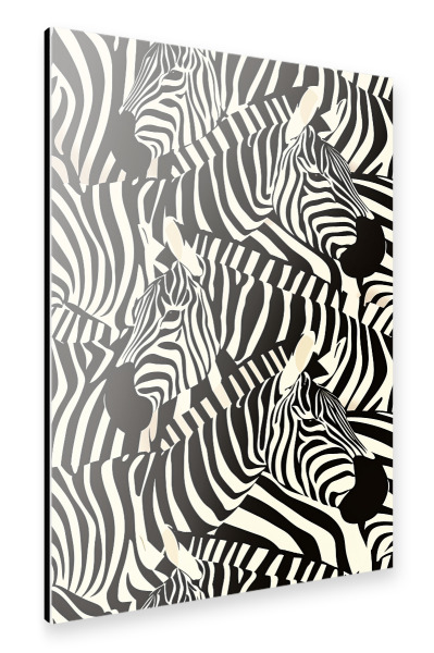 Alu-Dibond "Serengeti Zebra-Muster" 30x20 cm artboxONE