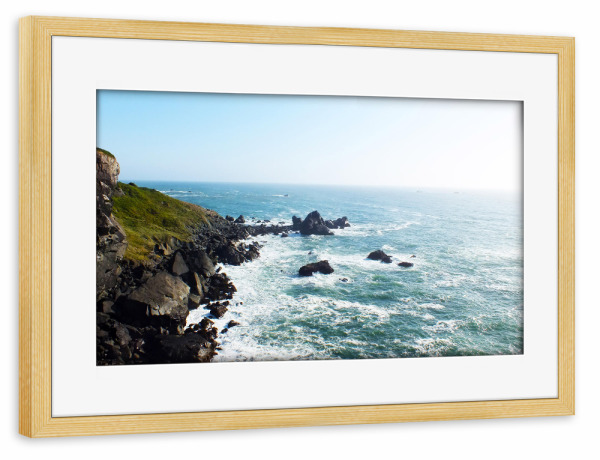 Poster mit Rahmen kiefer "Patrick's Point State Park, CA" artboxONE - Natur,Reise,Reise / Strand und Meer,Reise / Länder