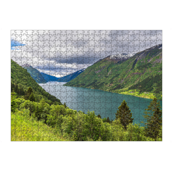 artboxONE Puzzle "Bäume am Fjærlandfsjord" artboxONE - Natur,Reise,Reise / Strand und Meer,Reise / Länder