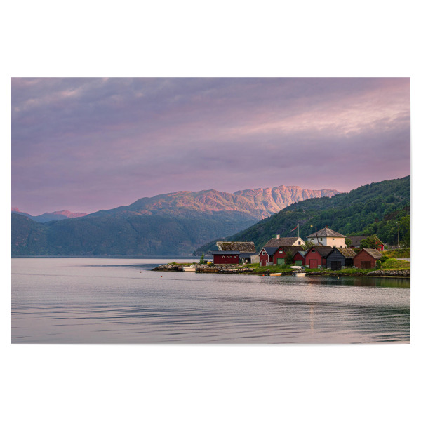 Poster "Abends am Åkrafjord" artboxONE - Natur,Reise,Architektur,Reise / Strand und Meer,Reise / Länder
