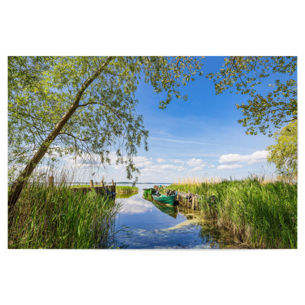 Poster "Steg mit Fischerboot" artboxONE - Natur,Reise