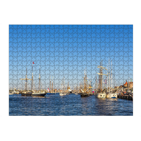 Puzzle Ravensburger "Windjammer auf der Warnow" artboxONE - Natur,Reise