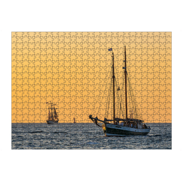 Puzzle Ravensburger "Segler auf der Hanse Sail" artboxONE - Natur,Reise,Reise / Strand und Meer