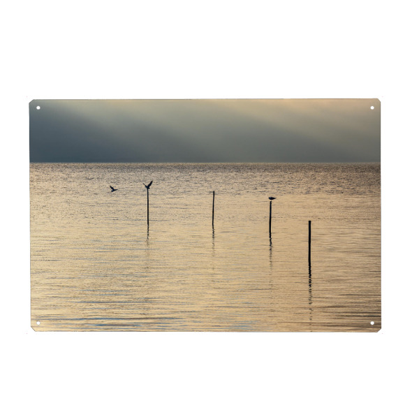 Holzbild "Abends am Achterwasser" artboxONE - Natur,Reise