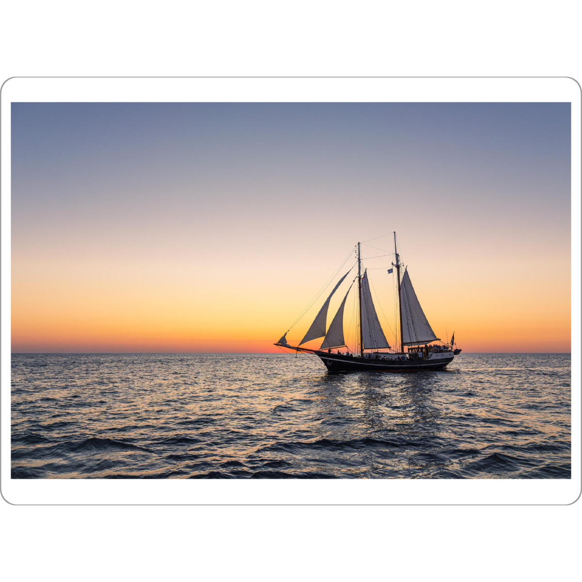 Tischset "Windjammer alleine auf der Ostsee" artboxONE - Natur,Reise,Reise / Strand und Meer