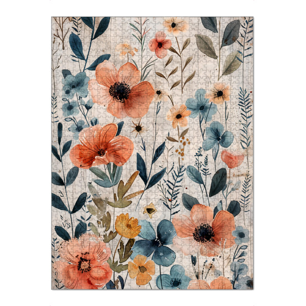 Puzzle Ravensburger "Wiese voller Blumen B (matart)" artboxONE - Natur,Floral - Blumen,Wiese,Natur,Modern,Kunst - Bild blumen