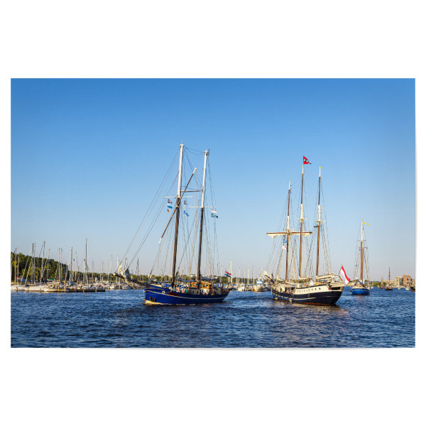 Poster 30x20 cm "Ablegen der Segelschiffe" artboxONE - Natur,Reise