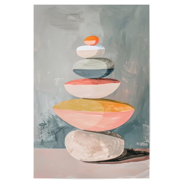 Poster 30x20 cm "Im Pastell Gleichgewicht" artboxONE - Abstrakt