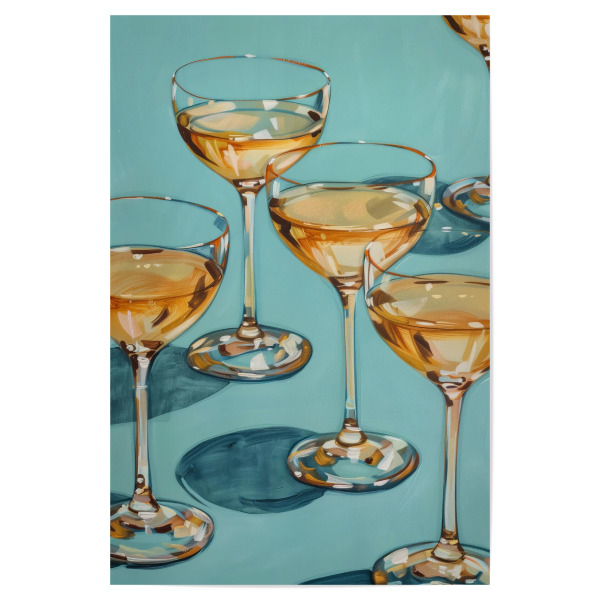 Poster "Moderne Champagnerkunst" artboxONE - Essen & Trinken / Alkohol