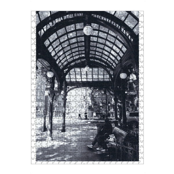 artboxONE Puzzle "Pioneer Square, Seattle" artboxONE - Städte,Reise,Schwarzweiß,Architektur,Reise / Länder